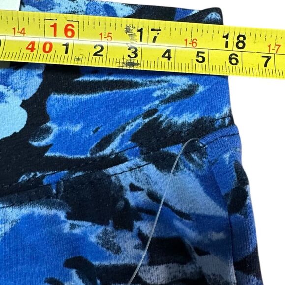 Catherines Women's Plus Size Knit Legging, Navy Watercolor Floral, Size 1X 18/20 - Picture 5 of 8